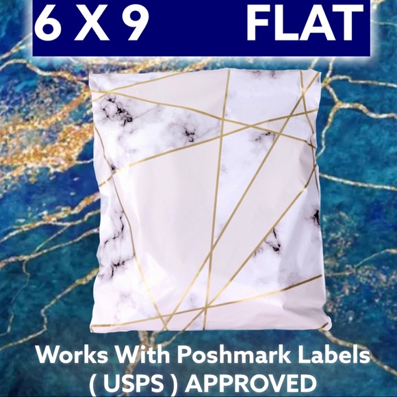 25 6X9 Poly Mailers Marble Shipping Envelopes PRICE IS FIRM - Picture 4 of 7